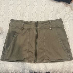 Free people zip mini skirt size 4